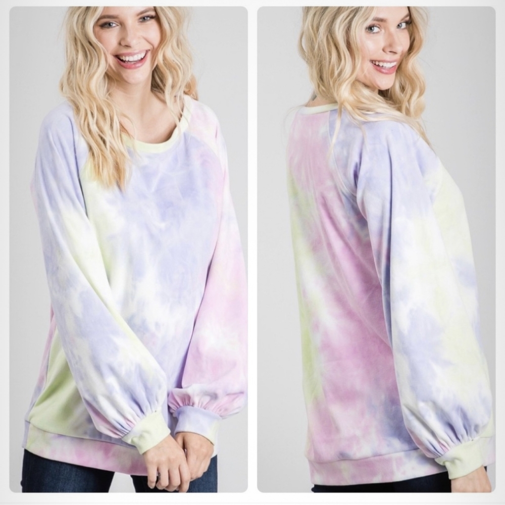 Tie Dye Tunic Sweatshirt